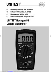Unitest Hexagon 55 Bedienungsanleitung