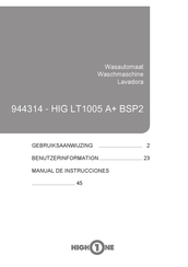 HIGHONE HIG LT1005 A+ BSP2 Benutzerinformation