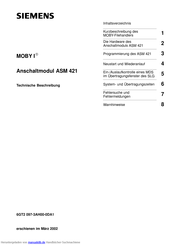 Siemens ASM 421 Technische Beschreibung