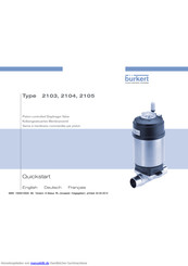 Burkert 2104 Kurzanleitung