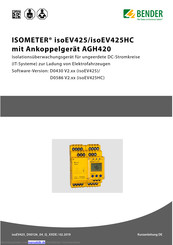 Bender ISOMETER isoEV425 Kurzanleitung