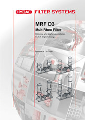 HYDAC FILTER SYSTEMS MultiRheo Filter MRF D3 Betriebs- Und Wartungsanleitung