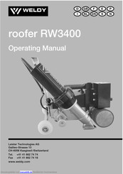 WELDY roofer RW3400 Bedienungsanleitung