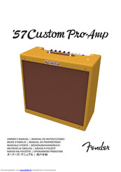 Fender '57 Custom Pro-Amp Bedienungshandbuch
