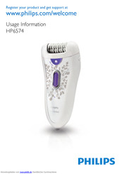 Philips HP6574 Bedienungsanleitung