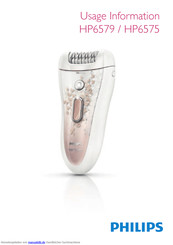 Philips HP6579 Bedienungsanleitung