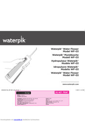 Waterpik WF-03 Anleitung