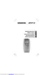 Sangean DT-F1V Bedienungsanleitung
