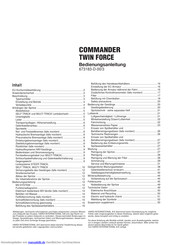 Hardi COMMANDER TWIN FORCE Bedienungsanleitung