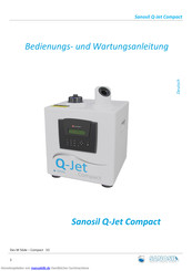 Sanosil Q-Jet Compact Bedienungs- Und Wartungsanleitung