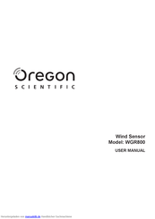 Oregon Scientific WGR800 Bedienungsanleitung