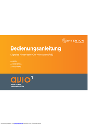 Interton A160-D HPG Bedienungsanleitung