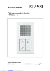 Jung TKM Innenstation Audio Komfort Produktinformation