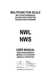 BIS NWL serie Benutzerhandbuch