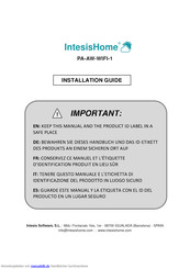 IntesisHome PA-AW-WIFI-1 Installationsanleitung