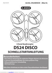 drohnenstore24 DS24 DISCO Schnellstartanleitung