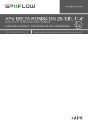 SPX Flow APV DELTA RGMS4 DN 25 Betriebsanleitung