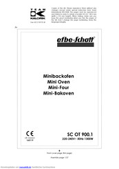 EFBE-SCHOTT SC OT 900.1 Gebrauchsanleitung