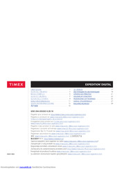 Timex EXPEDITION DIGITAL series Benutzerhandbuch