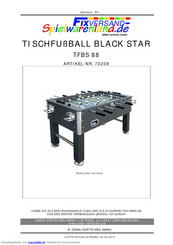 DEMA-Vertriebs TISCHFUßBALL BLACK STAR TFBS 88 Bedienungsanleitung