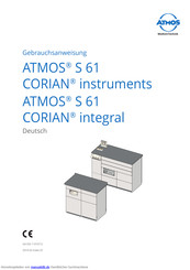 Atmos S 61 CORIAN instruments XXL Gebrauchsanweisung