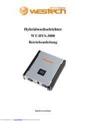 WESTECH WT-HYS-3000 Betriebsanleitung