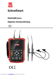 Rs Pro RSHS1000 Serie Schnellstart