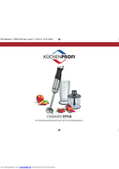 Küchenprofi 17 0600 28 00 Bedienungsanleitung