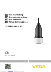 Vega VEGAPULS WL S 61 Betriebsanleitung