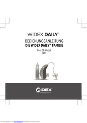 Widex DREAM D-9 series Bedienungsanleitung