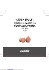 Widex Dream D-XP series Bedienungsanleitung