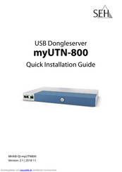 SEH myUTN-800 Schnellinstallationsanleitung