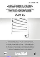Fondital eCool ED Installations-, Betriebs- Und Instandhaltungsanleitung