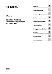 Siemens SIMATIC 6DL2804 Serie Montagehandbuch