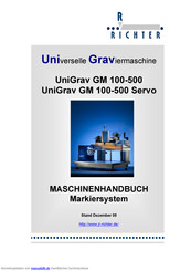 Richter UniGrav GM 500 Servo Maschinenhandbuch