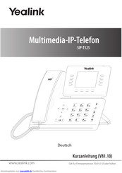 Yealink SIP-T52S Kurzanleitung
