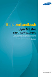 Samsung SyncMaster S27A750D Benutzerhandbuch