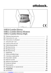 Ottobock 50R51 Lumbo Direxa Women Gebrauchsanweisung