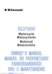 Kawasaki KLV1000A Fahrerhandbuch