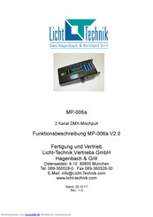 Licht-Technik MP-006a Funktionsbeschreibung