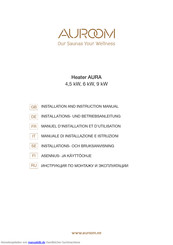 AUROOM AURA series Installation Und Betriebsanleitung
