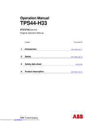ABB TPS44-H33 Bedienungsanleitung