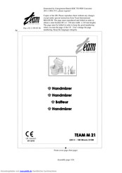 Team M 21 Gebrauchsanleitung