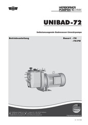 herborner pumpen UNIBAD-72 Betriebsanleitung