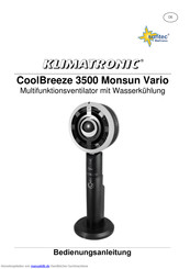 Klimatronic CoolBreeze 3500 Monsun Vario Bedienungsanleitung