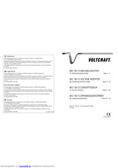 VOLTCRAFT MCI 150-12 Bedienungsanleitung