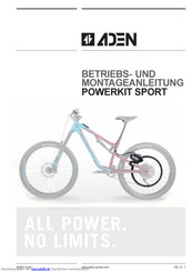 ADEN POWERKIT SPORT Betriebs- Und Montageanleitung