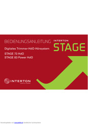 Interton STAGE 83 Power HdO Bedienungsanleitung