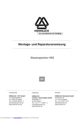 HENNLICH HBS Montage- Und Reparaturanweisung