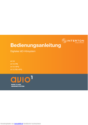 Interton A110 Bedienungsanleitung